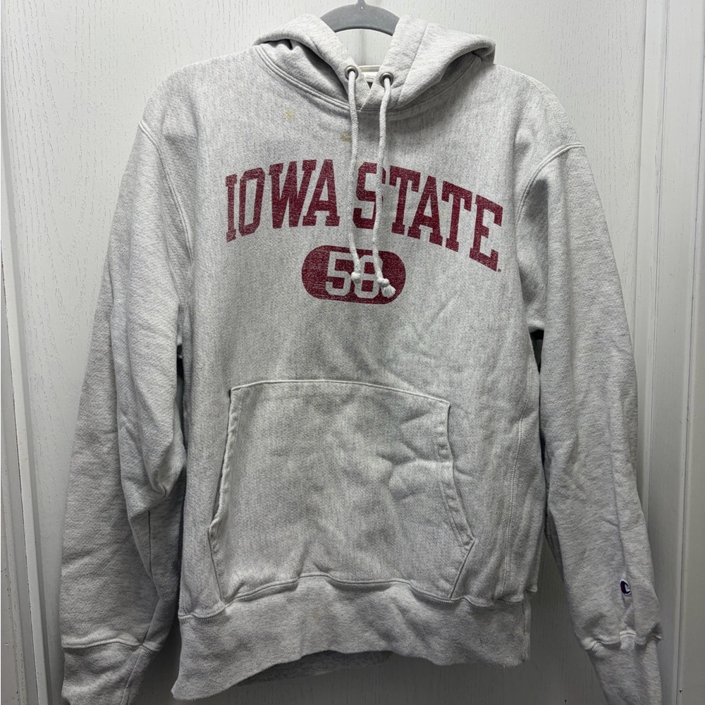 Iowa State Champion Gray Reverse Weave Hoodie